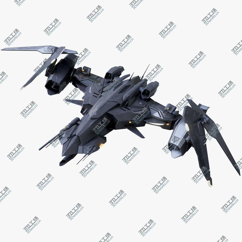images/goods_img/202104092/3D model Sci-Fi Spaceship Fighter Rigged/1.jpg
